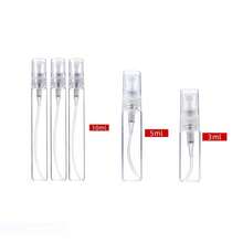 1 Stück/3 Stücke/5 Stücke/gemischte 2ml/3ml/5ml/10ml Parfümzerstäuber für Damen & Herren. Nachfüllbare Glasspray Flasche. Tragbare Duftflasche für Reisen, Partys, Halloween Geschenke - Transparent - Übersicht 23