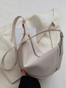 Bolsa Feminina de Ombro Tiracolo Alça Regulavel Fechamento em Ziper