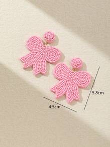 WinLeaf 1 Pair Handmade Beaded Butterfly Earrings, Gift For Valentine's Day And Christmas