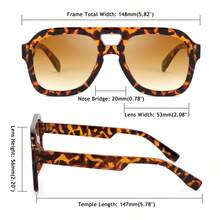 Vintage Square 70s Flat Aviator Fashion Glasses Women Men Classic Retro Stylish Frame Glasses ,Vacation Gift Party Driving Outfit Matching, Suitable For Various Face Shapes To Participate In Different Occasions.CK2622 - 2622-2846-SET1 - Xem 6