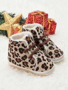 1 Paar Kinder Thermisch gefütterte, bequeme und atmungsaktive Lässig Knöchelstiefel für Innen und Außen, geeignet für den Winter