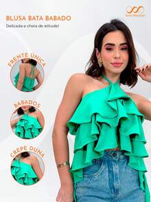 Women T-Shirts - 青碧色 - 查看 3