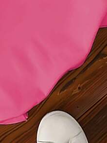 少女可爱印花休闲圆领T恤，夏季 - 玫紅色 - 查看 5