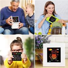 Regenbogen Kratzen Handwerke Notiz Kratzen Blöcke Geburtstag 50/100 Stück Magische Kratzen Papiere DIY Papier Handwerk Kunst Sets mit 1 Bambus Stift Partybevorzugungen Zubehör Geschenk für Geburtstag Neujahr, Geschenke, Party Zubehör