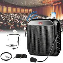 Rechargeable Voice Amplifier - 2200mAh Portable PA System With Headset Mic For Teachers & Presenters,Perfect Christmas Gift - Black - View 10