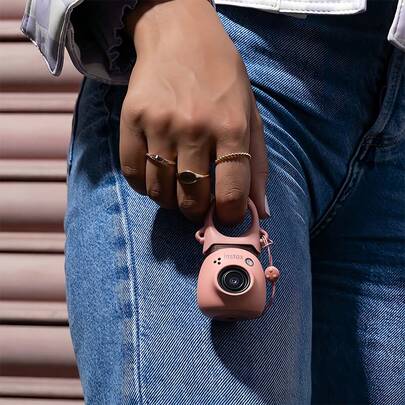 FujiFilm Pal Smart Camera Instant Photo Imaging CCD Sensor HD Shooting Bluetooth Connection APP Control Palm-Sized Portable Instant Photo Printing Fun Cat Paw Pink