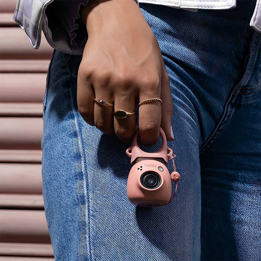 FujiFilm Pal Smart Camera Instant Photo Imaging CCD Sensor HD Shooting Bluetooth Connection APP Control Palm-Sized Portable Instant Photo Printing Fun Cat Paw Pink - Cat's Paw Powder - View 1