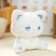 1 件可爱毛绒泰迪熊娃娃，带 emo 脸 - 毛绒动物玩具，适合女孩、生日/圣诞节/情人节礼物、可爱家居装饰