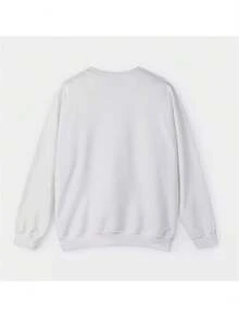 Women Sweatshirt, Long Sleeve Crew Neck Bow Print Hoodie Pullover Casual Fall Tops - Light Grey - View 2