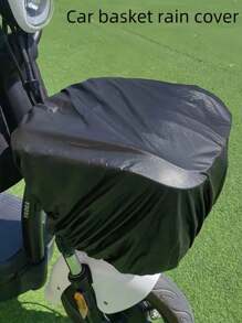 1 件黑色超大电动自行车前篮罩，防水篮袋，适用于电动摩托车自行车踏板车 - 黑色 - 查看 2