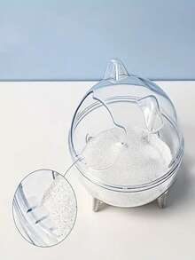 1pc Hamster Sand Bath Hamster Bathroom, Pet Hamster Bathroom Bath Sand Room Small Animal Toilet Large Space Transparent Shower Room Hamster Sand Bath Container Cage Accessories - Multicolor - View 8