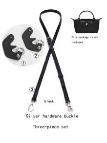 钱包带手提包斜挎可调节肩带转换包带及配件可自由更换搭配 - 黑色 - 查看 18
