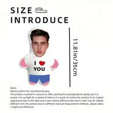 Customizable Photo Throw Pillow - Personalized Face Printed Double-Sided Cushion For Dad, Mom, Friends, Couples, Graduation, Birthday, Holidays (Father's Day, Mother's Day, Halloween, Christmas, Valentine's Day, Etc.) - Multicolor - View 40