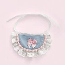 1 pezzo Carino orsetto di peluche con cappello da compleanno, bavaglino e accessori, bambola orsetto, regalo di compleanno per bambini, regalo per ragazze, migliori amici