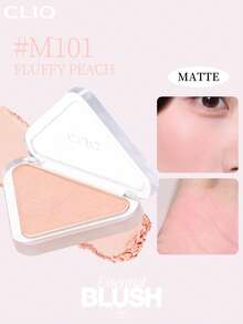 Clio K-Beauty Essential Blush - TAP Powder Blush, Tekstur Bedak Halus, Formula Lembut, Hasil Akhir Matte & Pearlescent Alami, Kilau Bercahaya, Mudah Diaplikasikan, Tidak Berminyak, Praktis untuk Bepergian, Mudah Dibaurkan, Cocok untuk Riasan Bibir & Pipi, Gaya Riasan Korea - M101 PERsik Halus - View 9