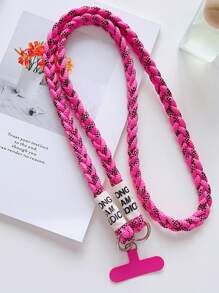 قطعة واحدة سيور هاتف محمول مضفر يدويًا من 3 خيوط