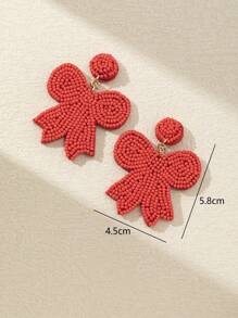 WinLeaf 1 Pair Handmade Beaded Butterfly Earrings, Gift For Valentine's Day And Christmas