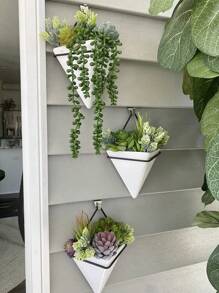 10/5株随机仿真多肉植物，假植物，桌面摆件，人脸造型多肉植物 - 迷你逼真多肉植物 - 窗台人脸植物装饰，绿色植物装饰，各种无盆仿真多肉植物，逼真塑料仙人掌茎多肉植物，家居装饰（不含花盆），礼品