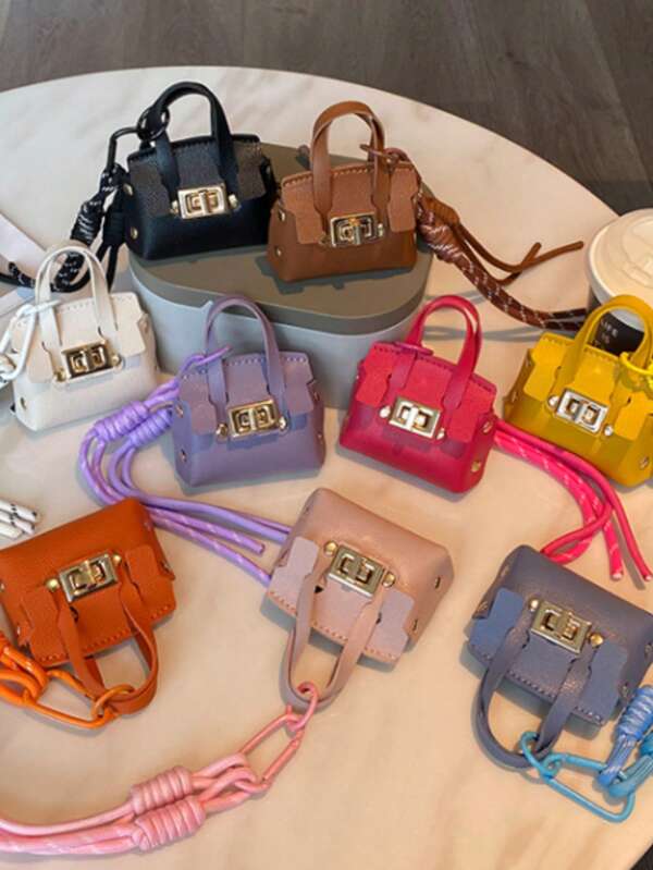 1Pc Versatile Small Change Mini Platinum Bag, Portable Hanging Accessory Multi-Function Bag, Keychain