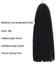 Spring Twist Crochet Hair – 8 To 12 Inch Synthetic Braiding Extensions For Passion Twist & Butterfly Locs, Soft Short Curly Twist Hair For Women, Natural Look, Lightweight & Easy To Install, Available In 1 Or 3 Packs - Multicolor - View 6