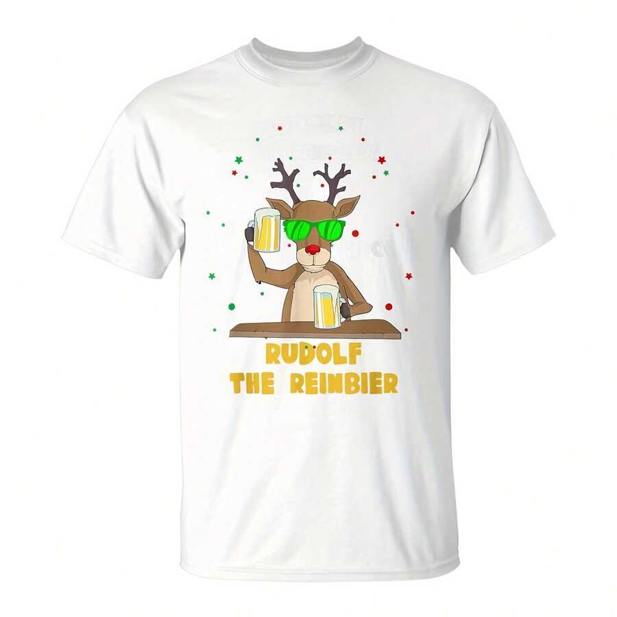 Rudolf The Reindeer Drinks Beer Rudolph Cistmas T-Shirt43534220g Sanded Cotton T-Shirt, There Is A Layer Of Veet Inside, Very Ft And Warm Touch, Bring Full Sense Of The Package. Oversize For Afternoon Naps And Home Relaxation. Pattern Is A Yawning Rtoon Brown Bear, The Image Of Lazy And Lovely, With A Towel Embroidery Pess To Increase Its -Disional. It's The Uniform Of"Narcole," Perfect For Lounging On The Couch Watching A Movie, Taking A Nap, Or Enjoying A Perfect Afternoon Of Doing Nog, Delr The Healing Message Of"Allow Yours To Relax.". - 白色10 - 查看 1