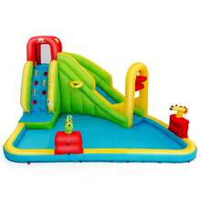 Lifezeal Inflatable Water Slide S Splash Pool Bounce House Without Blower - Multicolor - View 6