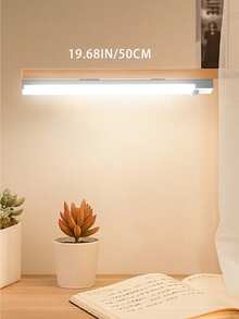 NBBUFF 1 Peça Luz de Sensor de Movimento LED, Luz Debaixo do Gabinete, Bateria Recarregável, Luz Regulável para Quarto, Cozinha, Escadas, Armário, Guarda-Roupa, Despensa