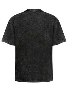 Limp Bizkit Retro Hip-Hop Graphic T-Shirt - Washed Black T-Shirt, 90s Tape And Sneaker Design, Soft Breathable Cotton Crew Neck Shirt, Suitable For Concerts, Nu-Metal Bands, Street Style Clothing, Unisex Retro Rap Metal Style Outfit, Music-Themed T-Shirt, Casual Wear, Durable Material, High-Quality Print - 黑色 - 查看 2