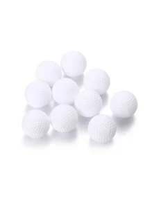 1/5/10pcs 41mm White Hollow Golf Practice Balls, PE Blow Molded, Solid, No Holes, Indoor Training, Pet Toys