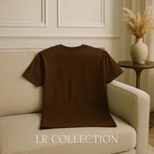 Smile And Wave T-Shirt Side Smile Design Various New Colors 100% Cotton - 鏽棕色 - 查看 2