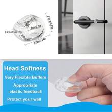 2pcs/4pcs/8pcs PVC Transparent Door Handle Bumper Protector, Door Handle Protector, Anti-Collision Door Stopper