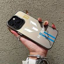 Soccer Number 10 IMD Colorful Silver Phone Case, High Aesthetic Fashion, Minimalist Design Protective Cover, Compatible With 16/16Plus/16Pro/16Promax/15/15Plus/15Promax/14/14Plus/14Pro/14Promax, 13/13Pro/13Promax, 12/12Pro/12Promax, 11/11Pro Max. - màu đen - Xem 7