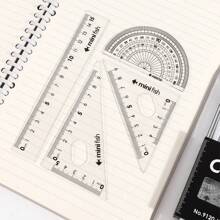 9-Piece Geometry Drawing Tool Set, Including Compass, Protractor, Triangle, Ruler And Pencil Sharpener, Suitable For School And Art Projects, Math Geometry Art Supplies, Student Drawing Tools, School Supplies, Must-Have For School