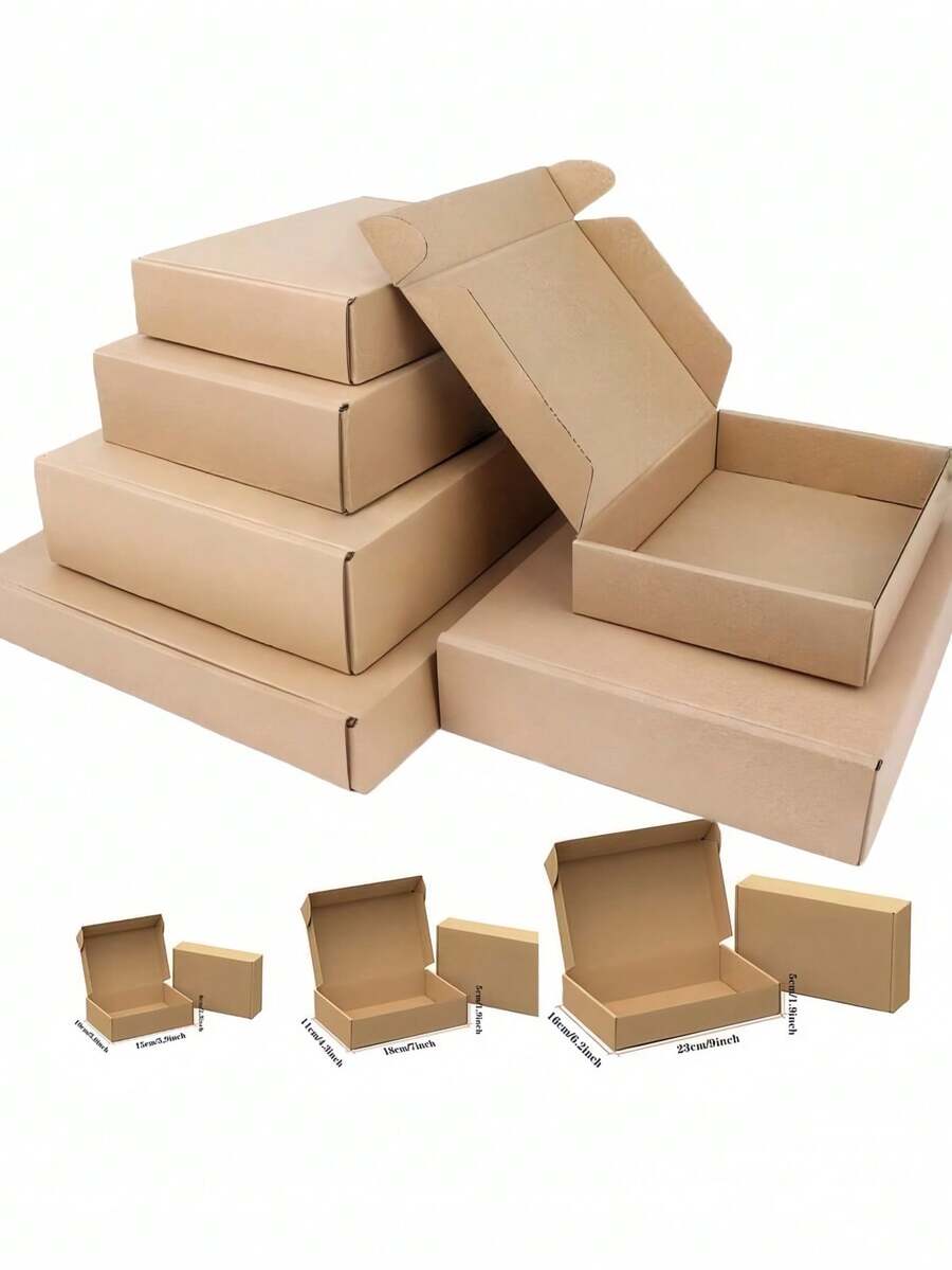 1 Hộp giấy Kraft vận chuyển nhiều kích cỡ, Hộp thư bìa cứng chắc chắn, lý tưởng để đóng gói và vận chuyển, hoàn hảo cho chủ doanh nghiệp nhỏ, người bán hàng thương mại điện tử. Bền chắc và chắc chắn, dễ lắp ráp, thiết kế có thể xếp chồng. Tuyệt vời để bảo vệ sản phẩm, giải pháp đóng gói tiết kiệm chi phí, đa năng cho nhiều mặt hàng, vật dụng không thể thiếu cho bao bì bán lẻ. - Màu Khaki - Xem 1