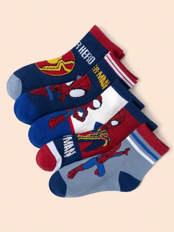 Disney 1/5/10 pares de calcetines cortos de estilo de dibujos animados, transpirables y absorbentes del sudor, para niños de Marvel Hero, para uso diario/fiestas con temática de Marvel/regalos del Día del Niño. Ya sea temporada de regreso a clases, Navidad o verano, ofrecemos una amplia gama de calcetines para niños para satisfacer todas las necesidades.