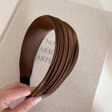 Diadema ancha de tela versátil con pliegues, nuevo estilo coreano de uso diario, accesorio elegante para fotos, diadema, aro para el cabello