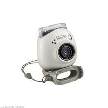 FujiFilm Cámara inteligente Pal con imágenes instantáneas, sensor CCD, disparo HD, conexión Bluetooth, control por aplicación, portátil, tamaño de la palma de la mano, impresión instantánea, divertida bola de nieve blanca - Bola de nieve blanca - Ver 3