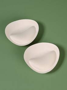 قطعتان من وسادات الصدرية السميكة، قابلة للإزالة والغسيل، تزيد من سمك الصدر، إكسسوارات الصدريات والملابس الداخلية، مناسبة للنساء ذوات الصدور الصغيرة أو المتدلية - لون مشمشي - مشاهدة 8