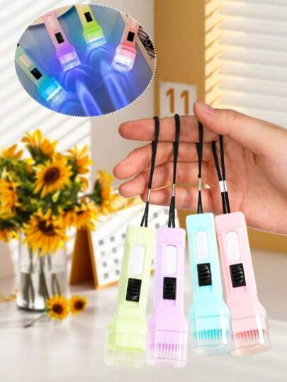 4/8/10个装马卡龙迷你手电筒，学生创意手电筒，户外便携照明灯，发光奖品，多图案教育投影灯，趣味睡前活动，适合早期教育认知户外探索，圣诞礼品袋填充物