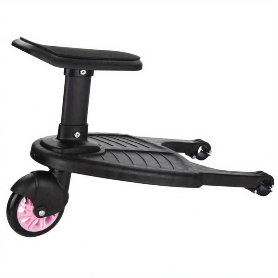 Step Board Stand Wheeled Pushchair Connector - Pink - View 1