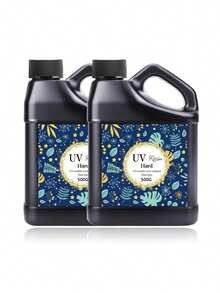 500g/1000g升级环氧树脂透明UV胶，树脂铸造，UV快速固化，DIY珠宝和工艺品制作