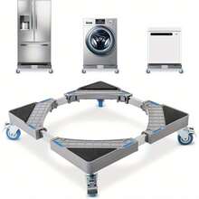 Washing Machine Stand Multi-Functional Appliance Roller Base Adjustable Movable Washing Machine Wheels For Washing Machine Dryer Freezer Refrigerator - Variant1 - View 1