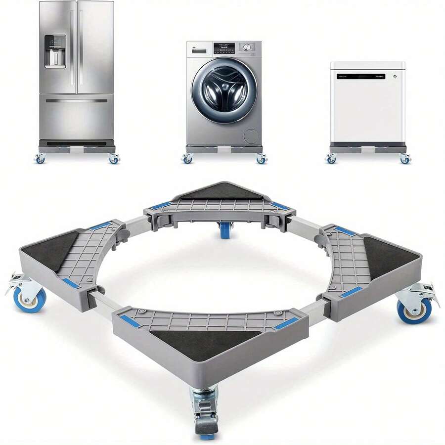 Washing Machine Stand Multi-Functional Appliance Roller Base Adjustable Movable Washing Machine Wheels For Washing Machine Dryer Freezer Refrigerator - Variant1 - View 1