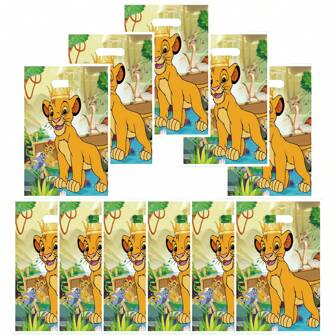 Disney 10/30/50 piezas Bolsas de regalo, bolsas de dulces, bolsas de decoración de fiesta con temática de El Rey León