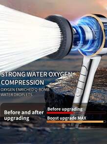 3件套布拉格钢琴键手持花洒，三档高压节水按摩花洒，ABS塑料多功能壁挂式花洒喷头，配有59英寸软管和易于安装的支架，是酒店、公寓、家庭浴室的理想之选，现代浴室和夏季淋浴必备品，完美的浴室配件和浴室工具礼品