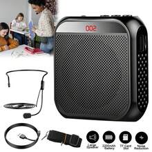 Rechargeable Voice Amplifier - 2200mAh Portable PA System With Headset Mic For Teachers & Presenters,Perfect Christmas Gift - Black - View 8