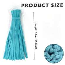 100/200pcs Bulk DIY Chenille Stem/Pipe Cleaner, Comes With Tutorial Video, 62 Colors Fluffy Chenille Craft Supplies For Handmade, Crafts, Art Decoration, Pom Poms