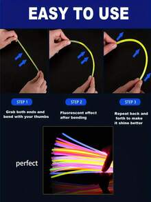 20 piezas/50 piezas Palos luminosos de colores aleatorios para fiesta y concierto, palos luminosos, pulseras y collares luminosos, suministros y decoraciones premium para fiestas con luz neón - Palos luminosos de colores brillantes, pulseras luminosas DIY, decoraciones para fiestas de Halloween y Navidad, suministros para festivales de música, iluminan el ambiente de la fiesta, bares, baile, ambiente y accesorios de iluminación divertidos
