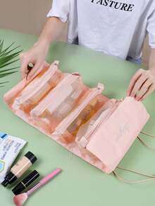 4-In-1 Detachable Hanging Cosmetic Bag, Travel Toiletry Bag, Makeup Organizer, Bathroom Accessories, Portable Makeup Bag, Waterproof Makeup Bag, Makeup Organizer, Makeup Stand, Makeup Bag, Makeup Organizer, Travel Essentials, School Supplies, Stationery Make Up Bag Makeup Pouch Wash Bag Cruise Essential Vacation Essentials For Men Women Travel Containers Holiday Essential Gifts For Women - Multicolor - View 7