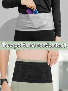 Breathable Running Waist Pack, Moisture-Wicking Storage Bag, High Elasticity Waist Bag, Unisex, Multi-Functional Sports Waist Pack With Anti-Bounce Elastic Band, Phone Pouch, Suitable For Walking, Traveling, Sports, Hiking And Fitness, Running Accessories, Sports Bag, Women Sports Bag, Fitness Sports Bag, Holiday Travel Bag, Essential Waist Pack For Running And Hiking - Multicolor - View 11